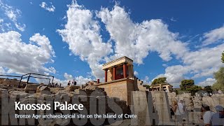 4K Greece  Knossos Palace Crete Island 그리스 크노소스 궁전 크레타 섬 [upl. by Leahcimnaj]