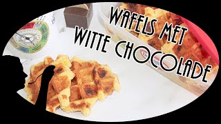 Wafels met witte chocolade  recept amp ingrediënten [upl. by Fredenburg]