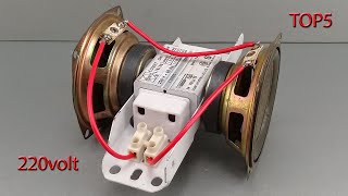 Top 5 free energy generator 220volt most powerful generator for free at home [upl. by Oirrad]