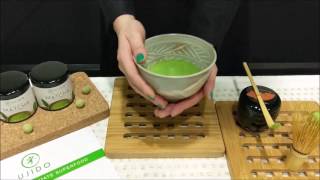 Ceremonial Matcha  Thin Matcha Green Tea Preparation  Ujido [upl. by Hancock409]