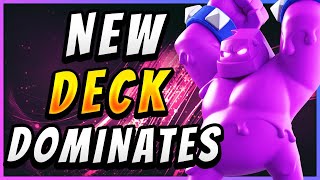 IMPOSSIBLE TO DEFEND NEW EASY ELIXIR GOLEM DECK — Clash Royale [upl. by Ysak]