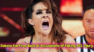 Dakota Kai Fires Back at Accusations of Faking ACL Injury [upl. by Arej977]