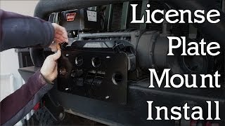 Warrior Hawse License Plate Mount Install [upl. by Stroud]