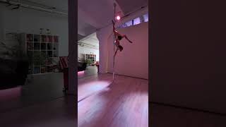 Pole Combo with One Arm Chair Spin Gemini Climb Butterfly with Cross Leg Pose to Gemini with Flip [upl. by Hurff]