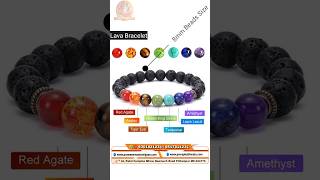 Seven Chakra Lava Bracelet praweenmantravigyan reiki bracelet [upl. by Yrram]