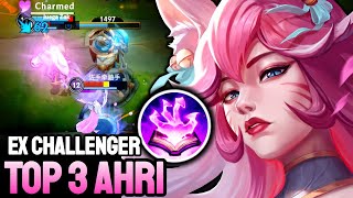 WILD RIFT AHRI  TOP 1 AHRI GAMEPLAY  EX CHALLENGER RANKED [upl. by Gweneth]