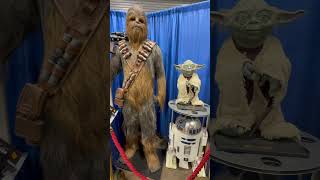 Chewbacca and Yoda life size statues starwars starwarsfan starwarscollection [upl. by Cho]