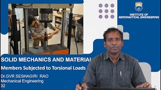 Members Subjected to Torsional Loads by Dr GVR Seshagiri Rao [upl. by Assirolc]