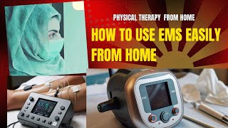 How physiotherapy EMS or TENS get started or works  Method to start EMS or TENS in home [upl. by Enibas]