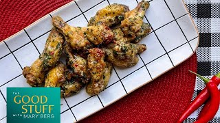 Marys Recipe of the Day Maple chimichurri chicken wings  The Good Stuff with Mary Berg [upl. by Gyasi]