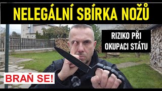 VELKÁ Sbírka nožů po OKUPACI Státu Jaká ti přinese rizika [upl. by Rehpotsirhc]