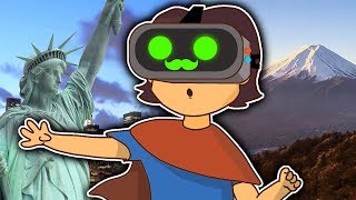 WERE EXPLORING SO MANY COOL PLACES  Google Earth VR HTC Vive Virtual Reality Gameplay [upl. by Nylatsirk493]