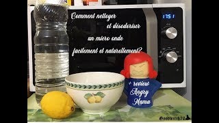 Comment nettoyer et désodoriser un microondes facilement et naturellement Astuce cuisine écolo [upl. by Ahtilat517]