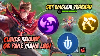 GILA CLAUDE GK PAKE MANA LAGI FIX MAKIN RUSAK PAKE SET EMBLEM INI  TOP GLOBAL CLAUDE  MLBB [upl. by Sellers]