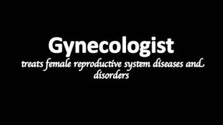 How to pronounce Gynecologist [upl. by Naitirb]