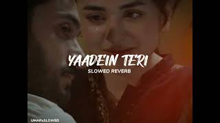 Yaadein teri baatein teri slowedreverb [upl. by Eetsirk]