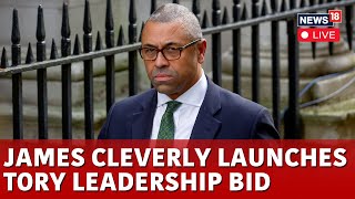 James Cleverly LIVE  James Cleverly Launches Conservative Party Leadership Bid  Tory Leadership [upl. by Yeslah]