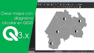 Crear mapa con gráfico circular en QGIS 3 [upl. by Auria650]