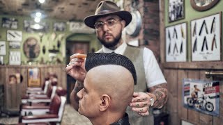 💈 ASMR BARBER  How a MOHAWK is born  The LEGENDARY 80s haircut [upl. by Ennaj224]