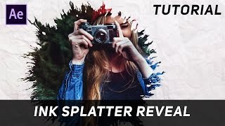 After Effects Tutorial  Ink Splatter Reveal Ink Drop [upl. by Jala]