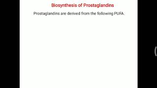 Prostaglandin  Biosynthesis and regulation [upl. by Imtiaz]