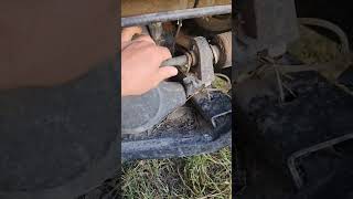 Broken carrier bearing on drive shaft johndeere utv mechanic offroad broken funny [upl. by Refotsirhc]