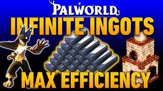 The Perfect Base Design For INFINITE Refined Ingots  Palworld Max Efficiency Guide  Coal amp Ore [upl. by Rosalinde828]