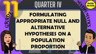 FORMULATING APPROPRIATE NULL AND ALTERNATIVE HYPOTHESES ON A POPULATION PROPORTION [upl. by Brazee]