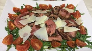 Tagliata di Manzo con Rucola e Grana [upl. by Clareta]