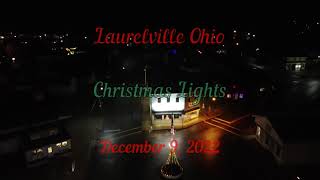 Laurelville Ohio Christmas Lights in the Hocking Hills Drone View December 9 2022 in 4K [upl. by Davidde]