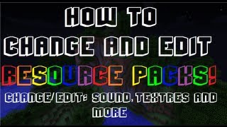 Minecraft 19 110  1102 Resource Packs How To Change Sounds Textures etc [upl. by Ihab]