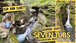 A Natural Slip amp Slide Recreational Area Seven Tubs in Pennsylvania Reopens 2024 [upl. by Fabiano]