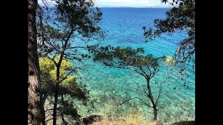 Agistri Greece beach beautiful island tour travel guide vlog GoPro HD [upl. by Rialcnis]