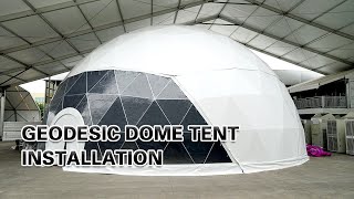 Liri Tent Geodesic Dome Tent Installation Video of Half Sphere Tent [upl. by Adlar]