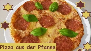 Blitzpizza Pizza aus der Bratpfanne super schnell gemacht [upl. by Israeli]