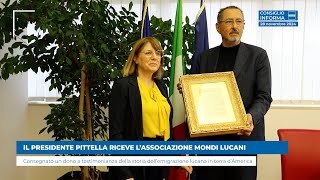 IL PRESIDENTE PITTELLA RICEVE L’ASSOCIAZIONE MONDI LUCANI [upl. by Maguire]