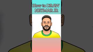 How to DRAW NEYMAR JR neymarjr shorts [upl. by Eromle]