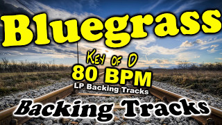 Bluegrass Backing Track in D Major  80 BPM Backing Track  Practice Guitar Fiddle [upl. by Gill]