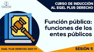 Sesión 5 Curso de inducción para el Egel Plus Derecho 2023 V1 ⚖️ [upl. by Martina]