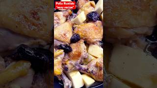 POLLO RUSTIDO con prunes y manzana 🍏  Easy Recipe cooking yummy chicken recipe shorts [upl. by Agee]