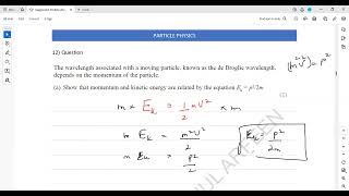 Particle physics Structure 12 to 13 A2 Physics Unit 4 Lecture 10 part j [upl. by Vharat]