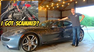 I got SCAMMED buying this cheap Fisker Karma and its finally home for my mechanic to inspect [upl. by Mont903]