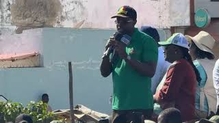 Joal  le discours attirant du candidat Ousmane Sonko aux habitants de la localité [upl. by Artenak]