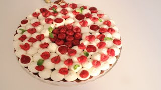 Tarte aux framboises et ganache vanille [upl. by Nomi]