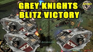 Grey Knights Blitz Victory Rapid 4v4 Battle Against Orks – Dow 2 Codex Gameplay [upl. by Rumpf8]