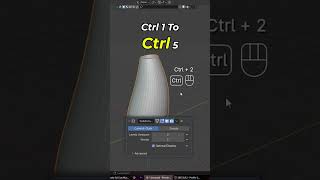 Blender Tips Part 1  Subdivision Surface Modefier ShortCuts blender 3dmodeling [upl. by Rapsag]
