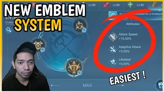 Easiest Way to Learn the New Emblem System  New Update  MLBB [upl. by Morlee]