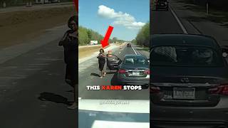 Karen Blocks Traffic During Road Rage Meltdown [upl. by Tuckie]