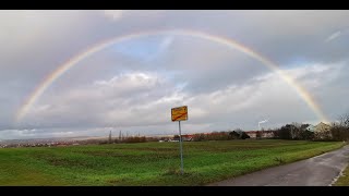 4K Regenbogen in Schraplau und Röblingen in SachsenAnhalt [upl. by Iaj]