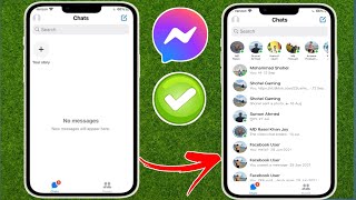 How to Fix Messenger Not Showing Messages iPhone  Message Not Appearing [upl. by Leziar]